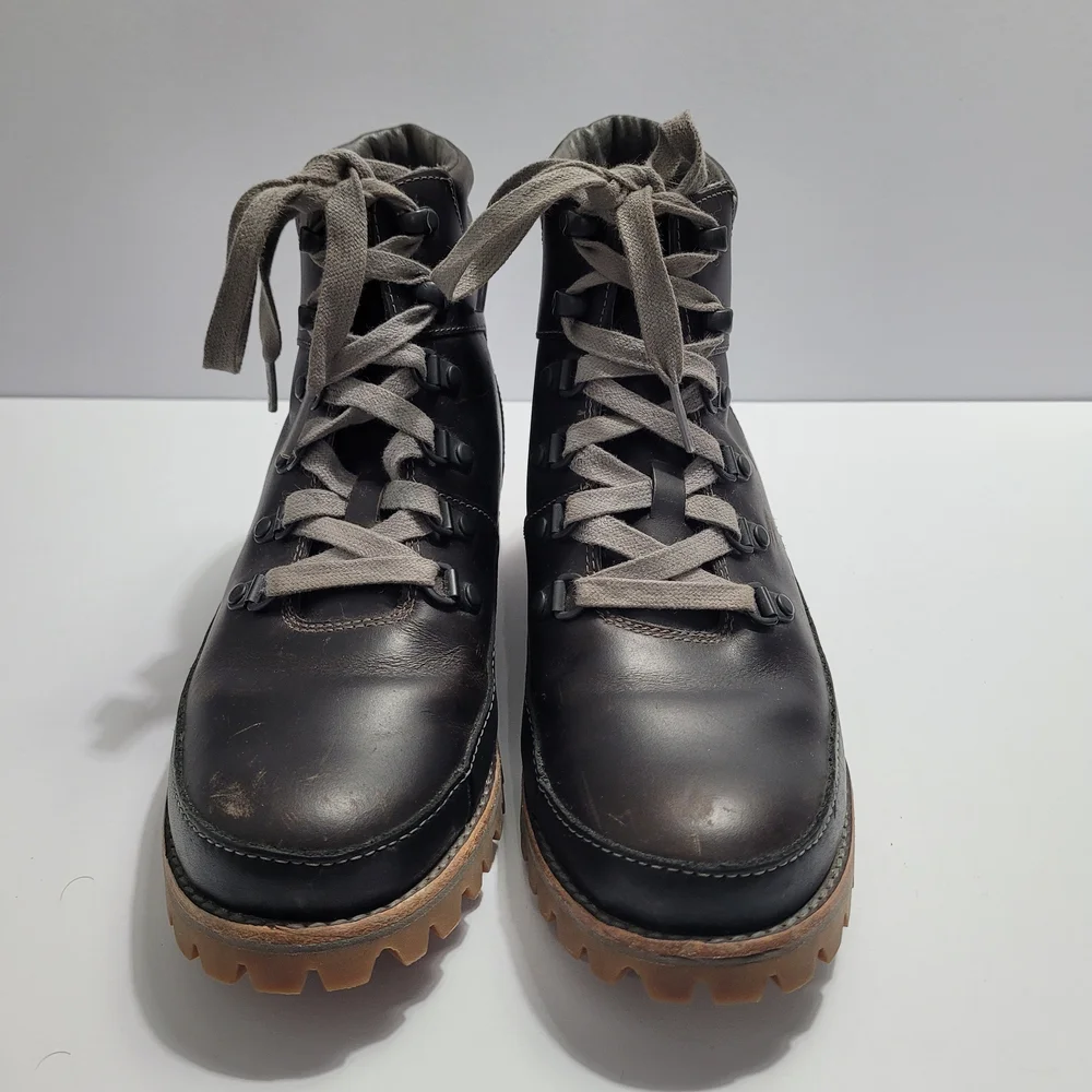 Womens Chaco Black Fields Hiking Lace Up Boots - Picture 2 of 11